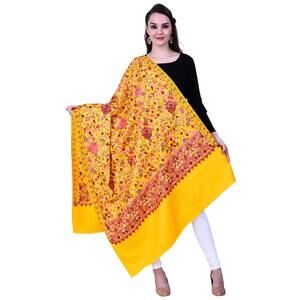 3772 Kashmiri Shawl For Women, Aari Embroidery, (size 40 X 80 Inches) …